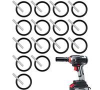 Replacement Pin and O-Ring, 3x25mm Impact Driver Socket Pins and 4x30mm Wrench Rings, Rubber O Ring Needle Roller Bearing Accessories for Socket Scaffolders, Impact Wrench, Pressure Washer, 15 Pairs
