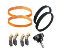 Replacement Planer Drive Driving Belt,Carbon Brushes and Adjustment Wheel Woodworker Electric Planer Attachment Compatible with Makita 1900B Planer