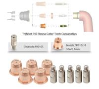 Replacement Plasma Drag Tips for Ergocut S45 Torch, Compatible with Matco 38003 Chicago Electric 95136 Clarke SIP Schumacher 92503, 10-Piece Kit (0.8mm Nozzle)