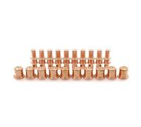 Replacement Plasma Electrode PR0109 and Nozzle PD0105 1.0 mm Tips 20 Piece Kit Compatible with Trafimet A81 Welding Torch