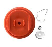 Replacement Plastic Cover Assembly for Grass Trimmers Featuring Steel Reinforcement for Garden Power Tool Use (Orange)