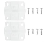 Replacement Plastic Hinge Kit for Coolers 2 Hinges 8 Screws Fits Models 6262 6263 6270 6273 6286 5241A 5245 5848 5896 5850 5250