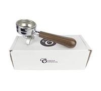 Replacement Portafilter for PASQUINI Espresso Machines - Walnut Handle, 2 Spout, 14g Basket - by EDESIA ESPRESS