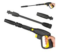 Replacement Pressure Washer Gun with Extension Wand, Compatible with Karcher Quick Connect K2 K3 K4 K5 K6 K7, 2175PSI Car Wash Lance Trigger Gun Kit, with Adjustable Spray Wand Nozzle