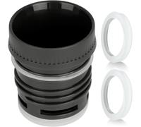 Replacement Primer Cap for Thermo, Thermal Cap for Stanley Classic Bottle (Compatible with 473 ml, 750 ml, 1L, 1.4 L, 1.9 L), Includes Set of Silicone Gaskets (Black)
