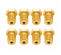 Replacement Print Nozzle 3D Printer V6 Brass Nozzle, 0.2/ .3/0.4/0.5/0.6/1.0mm M6 Threaded Extruder 3d Hotend, V5 for 1.75mm Filament 10pcs(1.0mm)