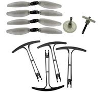 Replacement Propeller Guards Gear Motor Spare Parts Compatible With D65 Drone X500 X30 Z6 Folding Quadcopter Compatible With Holyst HS175 Accessories(SET S1)