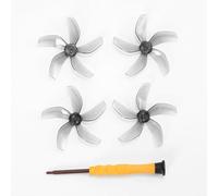 Replacement Propellers For DJI NEO Colorful 5-Blade Paddles Low Noise Quick Release Propeller Multi-Color Matching Prop Blades Spare Wings with Screwdriver (2 pairs gray)