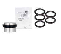 Replacement Protective Rubber for Adhesive Door Stoppers | Pack of 5 Units | Compatible with Model I-163/187/180/190/191 | Original Replacement Part | Rubber Black | EVI Herrajes