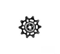 Replacement Pulley for Bicycle Derailleur 10T 12T 14T 16T with Aluminum Construction and High Speed Bearing System (10T-Black)