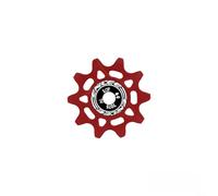 Replacement Pulley for Bicycle Derailleur 10T 12T 14T 16T with Aluminum Construction and High Speed Bearing System (10T-Red)