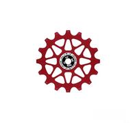 Replacement Pulley for Bicycle Derailleur 10T 12T 14T 16T with Aluminum Construction and High Speed Bearing System (12T-Red)