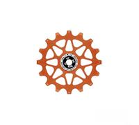 Replacement Pulley for Bicycle Derailleur 10T 12T 14T 16T with Aluminum Construction and High Speed Bearing System (12T-Orange)