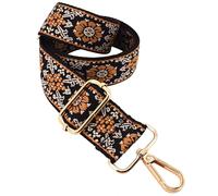Replacement Purse Strap Shoulder Strap Adjustable Crossbody Strap for Women Crossbody Wide Shoulder Bag, Sunflower-gold Hardware