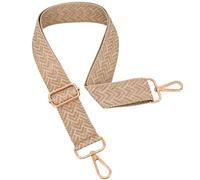 Replacement Purse Strap Shoulder Strap Adjustable Crossbody Strap for Women Crossbody Wide Shoulder Bag, Gold Chevron-Gold Metal, Length: 29" - 52", Width: 1.5 inches