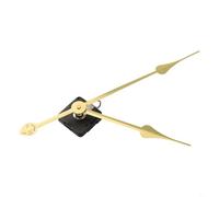 Replacement Quartz Clock Movement Mechanism with Long Silent Running and High Torque for Wall Clocks Suitable for 50 60cm Clock Panels Includes Hour, Minute, Second Hands (Gold 2)