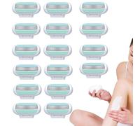 Replacement Razor Blades Compatible with Gillette Venus, 16 PCS Extra Smooth Women's Razor Blade Refills, 3-Layer Design & Pivoting Head, Easy to Replace, Durability and Hygiene