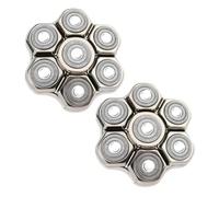 Replacement Razor Head,Compatible for Dry，for 7D Floating Cutter Razor | And rust-resistant: It won't become dull over time(Silvery-2pcs)