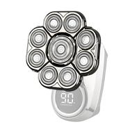 Replacement Razor Heads for Men - 9 Head Razor Refills, Dual Ring Rotary Blade | High Speed Shaving Set, Universal Wet Dry Razor | Cut Attachment