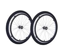Replacement Rear Wheels for 22inch Wheelchair, 22 x 1.75 Wheelchair Wheels, Bearing: 12mm (1/2"), Manual Wheelchair Accessory, Polyurethane Pneumatic Wheels (1 Pair)