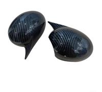 Replacement Rearview Mirror Cover for MINI Cooper R50 R60, Compatible with Manual Folding Mirrors, OEM Specification (Carbon fibers)