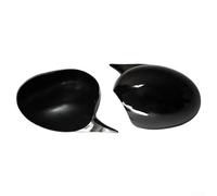 Replacement Rearview Mirror Cover for MINI Cooper R50 R60, Compatible with Manual Folding Mirrors, OEM Specification (Gloss Black)