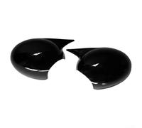 Replacement Rearview Mirror Covers for MINI Cooper R50 to R61 Paceman, Constructed from ABS, Designed for Manual Folding Mirrors, Compatible with Multiple Models and Years (Gloss Black)