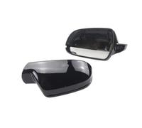Replacement Rearview Side Mirror Covers For A3 A4 A5 A6 A8 Q3 SQ3 S4 S5 S6 S8 RS3 RS4 RS5 B8 .5 8P Carbon Fiber Look Black Mirror Cover Rearview Side Cap(3. Black)