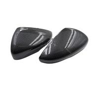 Replacement Rearview Side Mirror Covers For Focus For MK4 2019-2023 Rearview Side Mirror Cover Wing Cap Replacement LHD Side Wing Mirror Cover Cap(Carbon)