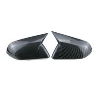 Replacement Rearview Side Mirror Covers For Mustang 2015 2016 2017 2018 2019 2020 2021 2022 2023 2024 American Version Rearview Side Mirror Cover Wing Cap(With light-Carbon)