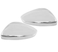 Replacement Rearview Side Mirror Covers For Peugeot 208 2012 2013 2014 2015 2016 2017 2018 2019 Door Wing Mirror Cover Cap Shell Rearview Mirror Housing Wing Mirror Cover Cap(2xChrome)