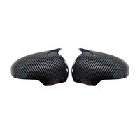 Replacement Rearview Side Mirror Covers For Toyota For Mark X For Reiz 2010-2016 Car Housing Cap Rearview Mirror Cover With Turn Signal Light Lamp Caps(Carbon Fiber Pattern)