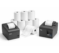 Replacement Receipt Paper Rolls, 80 x 80, for Epson, Star, Bixolon, Point of Sales Printers (100)