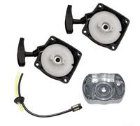 Replacement Recoil Starter Pull Start Assembly for Lawnmower and Brush Cutter Petrol Engines 33cc to 52cc Compatible Parts Kit (Single Start Kit)