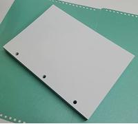Replacement refill 100 sheets white (200 faces) 120gsm thick paper with 3 holes for A5 agenda organizer with 3 rings 14.5 x 20.5 cm.