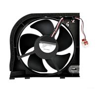 Replacement Refrigerator Condenser Fan Motor 12V DC with Plastic and Metal Blades, Quiet Efficient Cooling for Prolonging Appliance Lifespan, Black, 8.3 x 7.5 in Size