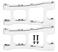 Replacement Remote Control Car Swing Arm for 1/10 XTE, Aluminum Alloy Front and Rear Swing Arms, Durable RC Car Suspension Parts with Easy Installation (Silver)