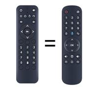 Replacement Remote Control Compatible for FabyUSA Receptor Aparelho HTV 8, HTV 5, HTV 6, HTV 7, H5 H6 Plus H7 H8 Brazil Box(Without Voice