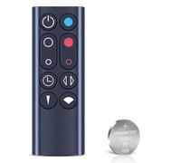 Replacement Remote Control for Dyson AM09 Hot + Cool Heater Tower Fan - with Battery, Without Magnetic Function, Black