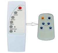 Replacement Remote Control for FEDDERS Air Conditioner 112150010001 12MJ16A 12MJ16B 12NW46HKA 12NW46KA 18KD46F 18KD46NA 18ND46HA 18ND46HB 18ND46HC 24JD44NA 24ND46HA 5MX56AX 6MC77AX 6MX56AX A6D18E7A