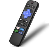 Replacement Remote Control Only for Roku TV, Compatible for TCL Roku/Hisense Roku/Onn/Sharp/Element/Westinghouse/Philips Smart TVs Black