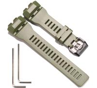 Replacement Resin Strap Compatible with Casio GBD-100 Underground labo Series Watch Band (ArmyGreen)