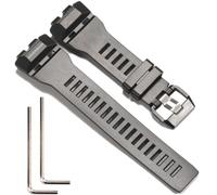 Replacement Resin Strap Compatible with Casio GBD-100 Underground labo Series Watch Band (Black)