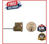 Replacement Rim Cylinder for Doors 38-57mm Chrome Finish 2 Keys Included