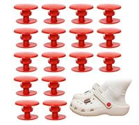 Replacement Rivets, 16 Pcs Plastic Shoes Strap Button, Red Beach Shoe Rivets for Sandals Flip Flops Repair