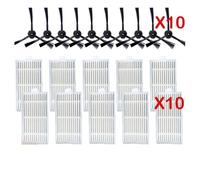 Replacement Robot Vacuum Cleaner Accessories Spare Side Brush HEPA Filter Mop Cloth Wipe Rag For MEDION E32 SW(set 10)