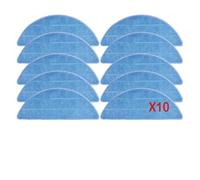 Replacement Robot Vacuum Cleaner Accessories Spare Side Brush HEPA Filter Mop Cloth Wipe Rag For MEDION E32 SW(10 mops)