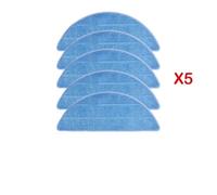 Replacement Robot Vacuum Cleaner Accessories Spare Side Brush HEPA Filter Mop Cloth Wipe Rag For MEDION E32 SW(5 mops)