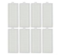 Replacement Robot Vacuum Cleaner Filter Kit for ROPVACNIC S1, For Tipdiy G90, betboyles V75S and VIPSUN Z1 - 8-Piece White Filter Paper Set for Enhanced Air