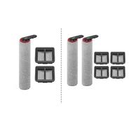 Replacement Roller Brush Bar and for HEPA Filter Set for Mova M50 for Ultra Wet Dry Vacuum Cleaner, Main Side Brush Kit with Nylon Bristles for Dust Debris (B)